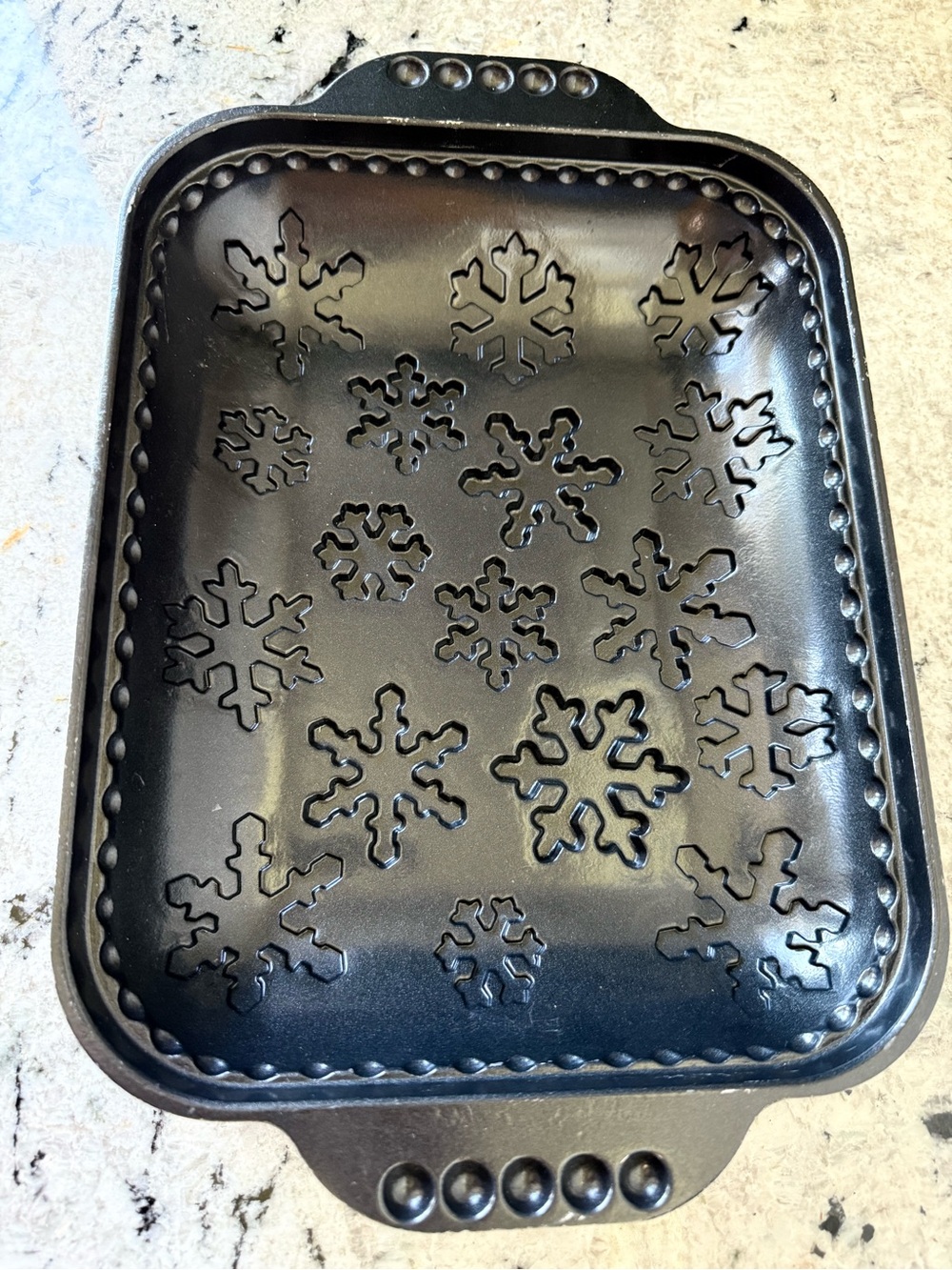 Nordic Ware Black Snowflake Cast Aluminum Baking Pan